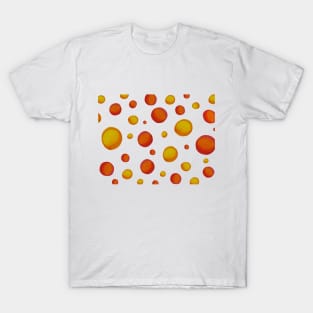 Yellow, Orange and Red Polka Dots T-Shirt